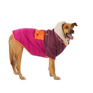 NWT! Arcadia Trail Winter Sherpa Dog Coat / Reversible Hood
